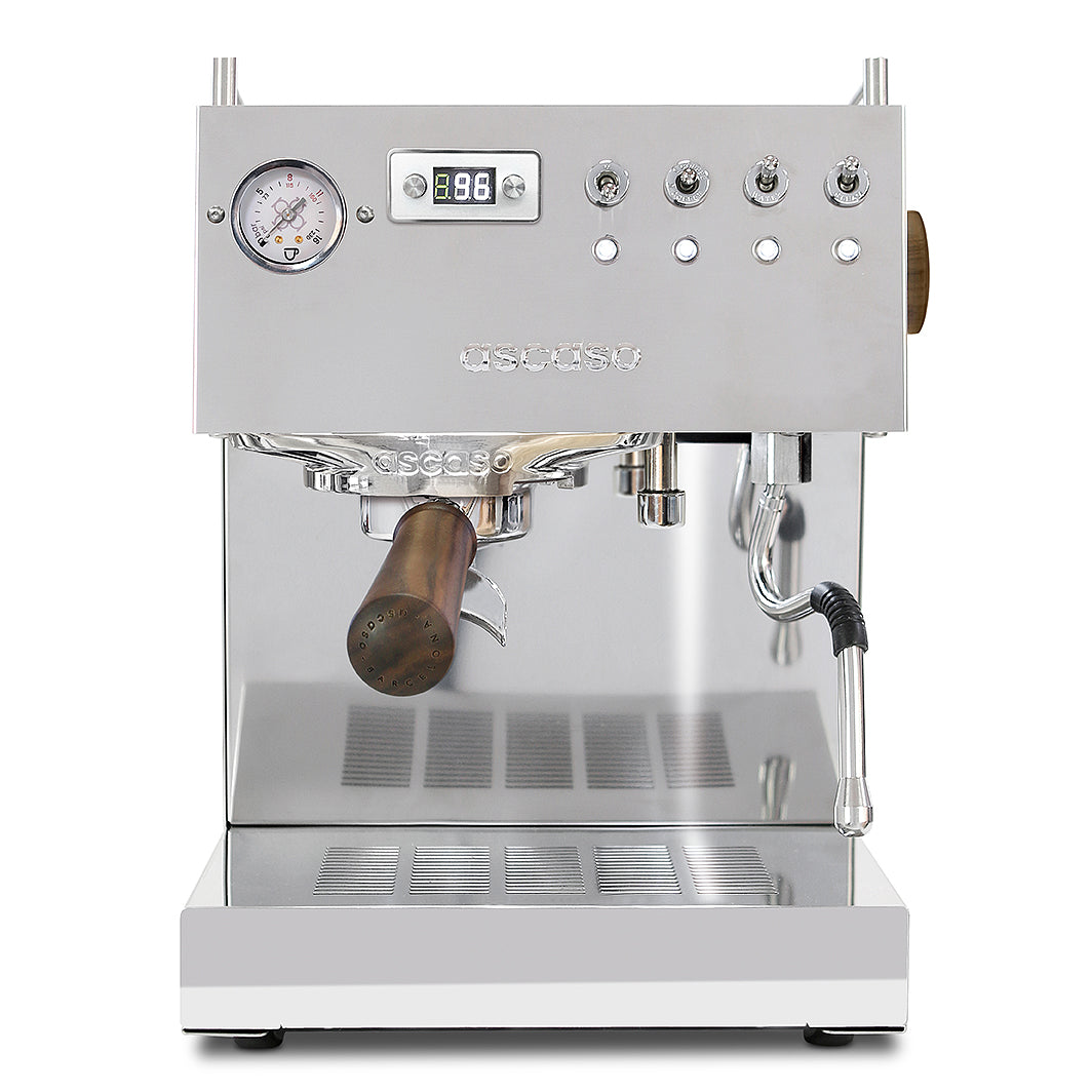Ascaso Steel DUO PID V3 | Schwarz Chrom oder Weiß | Version 2026 Espressomaschinen Ascaso V3 Chrom / Inox - Rheinland.Coffee