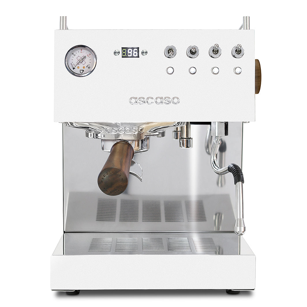 Ascaso Steel DUO PID V3 | Schwarz Chrom oder Weiß | Version 2026 Espressomaschinen Ascaso V3 Weiß - Rheinland.Coffee