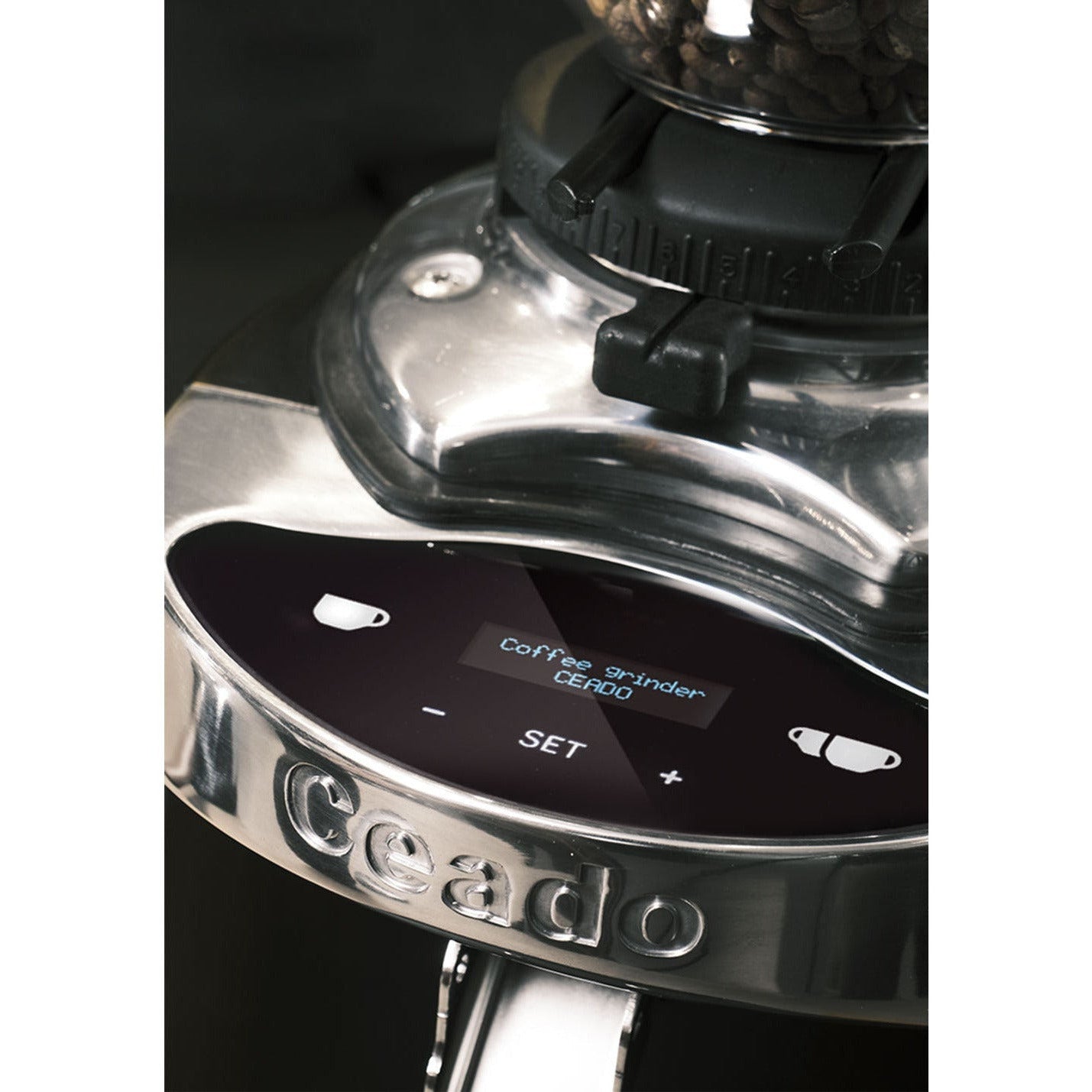 CEADO E37J Schwarz - Professionelle Kaffeemühle 64 mm Mahlscheiben, großer Bohnenbehälter Kaffeemühlen Ceado    - Rheinland.Coffee