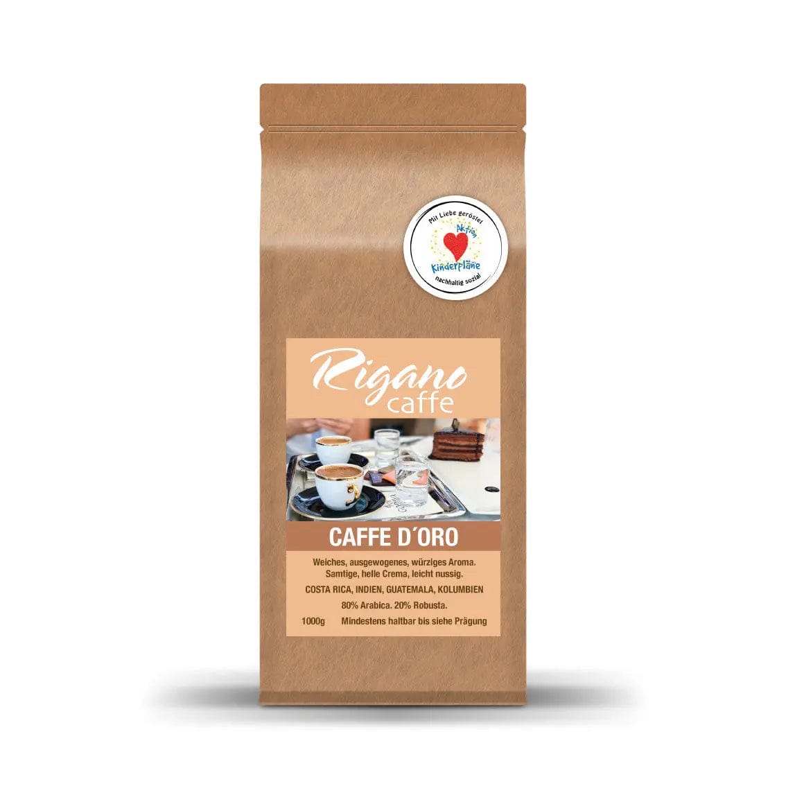 Caffe D´Oro der Sanfte – Bürokaffee für Vieltrinker Rigano Caffe Kaffee RIGANO Caffe - Rheinland.Coffee