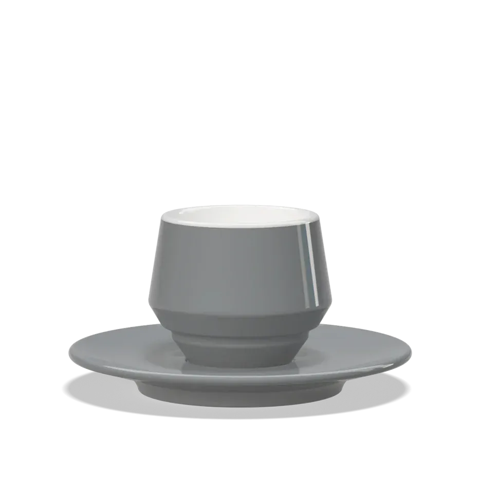 Clubhouse MANIKO doppelwandige Espresso Doppio Tasse 120 ml - Verschiedene Farben Clubhouse Flat White Tasse Grau Rheinland Coffee