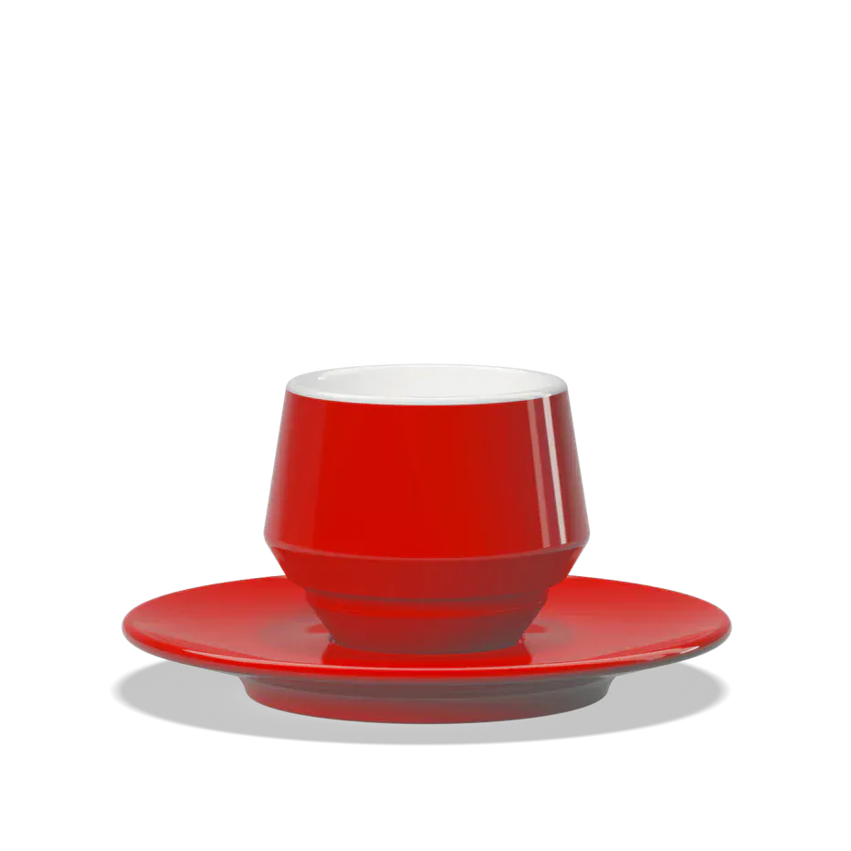 Clubhouse MANIKO doppelwandige Espresso Doppio Tasse 120 ml - Verschiedene Farben Clubhouse Flat White Tasse Rot Rheinland Coffee