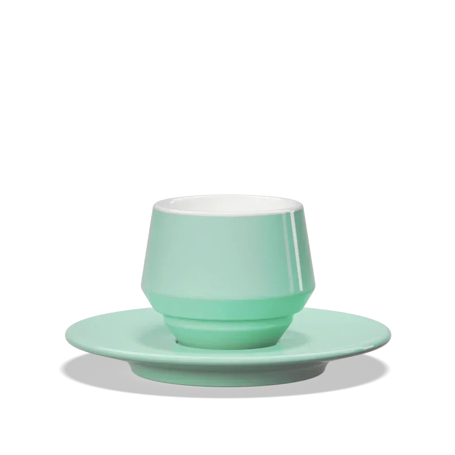 Clubhouse MANIKO doppelwandige Espresso Doppio Tasse 120 ml - Verschiedene Farben Clubhouse Flat White Tasse Aquamarine Rheinland Coffee
