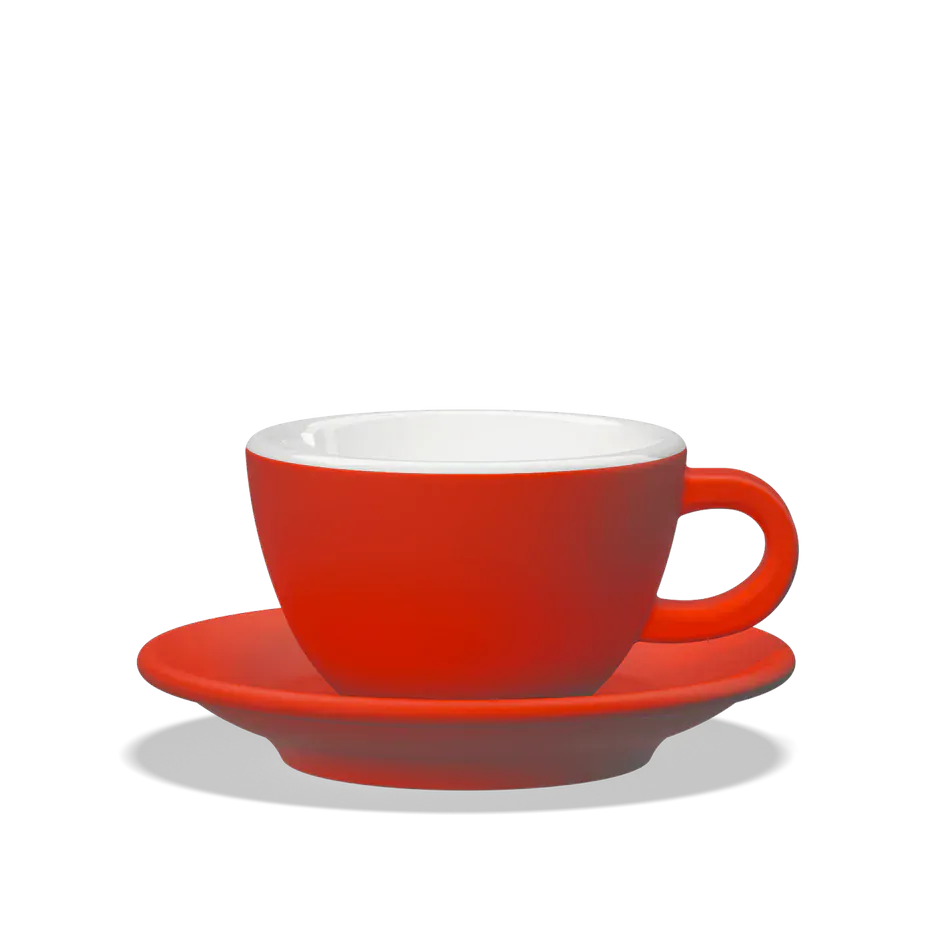 Clubhouse TULIPANO Cappuccino Tasse 210 ml - Verschiedene Farben Clubhouse Cappuccinotasse Rot Rheinland Coffee