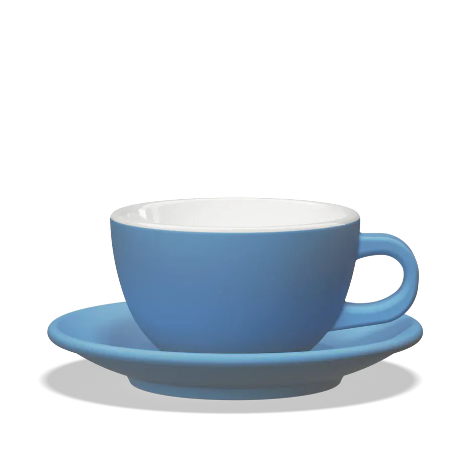 Clubhouse TULIPANO Milchkaffee Tasse 300 ml - Verschiedene Farben Clubhouse Milchkaffeetasse Blau Rheinland Coffee