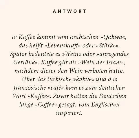 Kaffee-Quiz - 100 Fragen und Antworten - das Kaffeespiel Spiel Bücher    - Rheinland.Coffee