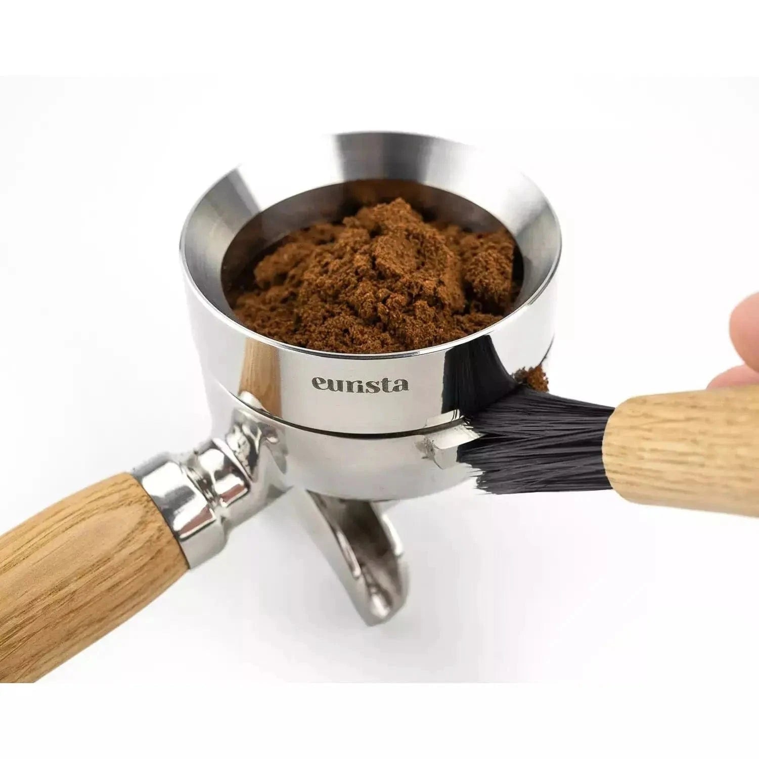 Eurista Funnel Mühlentrichter - Durchtampbar auch für 58,5 mm Dosierring Eurista - Rheinland.Coffee