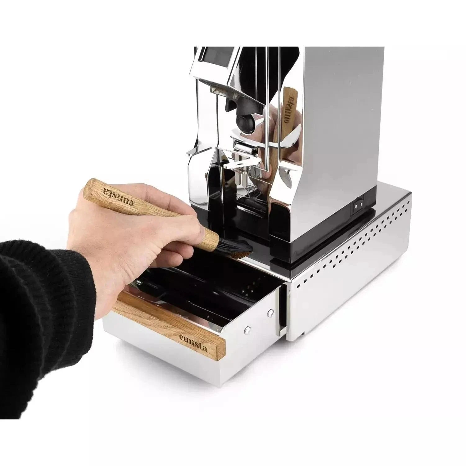 Barista Pinsel - Eurista Brush - Fester Bürstenkopf Nussbaum Olive Eiche Schwarz Pinsel und Bürsten Eurista - Rheinland.Coffee