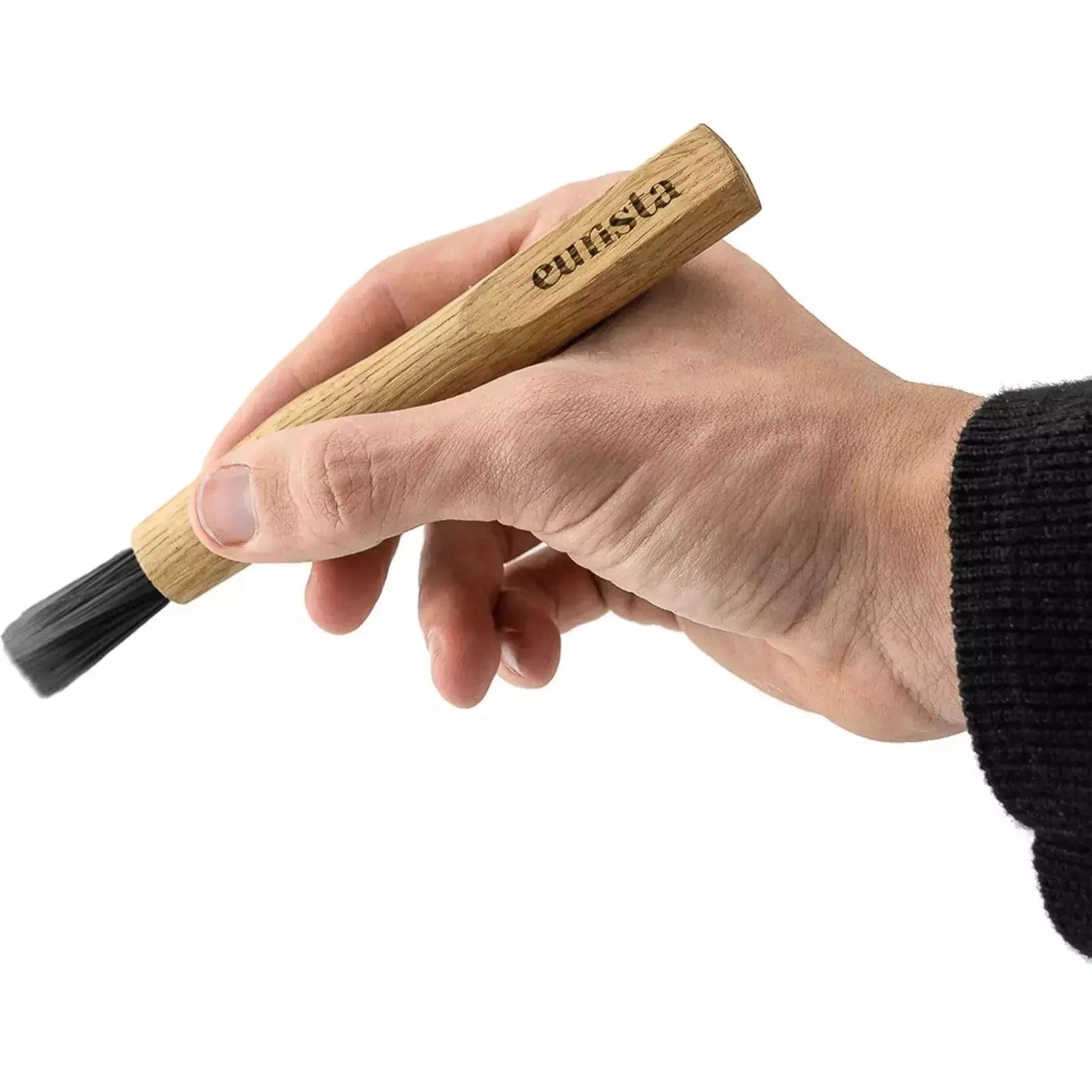Barista Pinsel - Eurista Brush - Fester Bürstenkopf Nussbaum Olive Eiche Schwarz Pinsel und Bürsten Eurista - Rheinland.Coffee