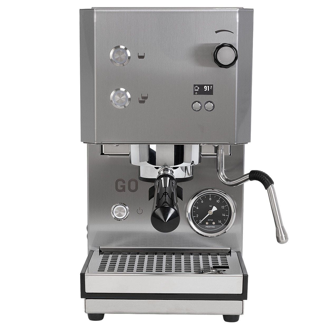 Profitec GO 2.0 – Die Next Level Einkreiser-Siebträgermaschine Profitec Espressomaschinen Edelstahl satiniert Rheinland Coffee