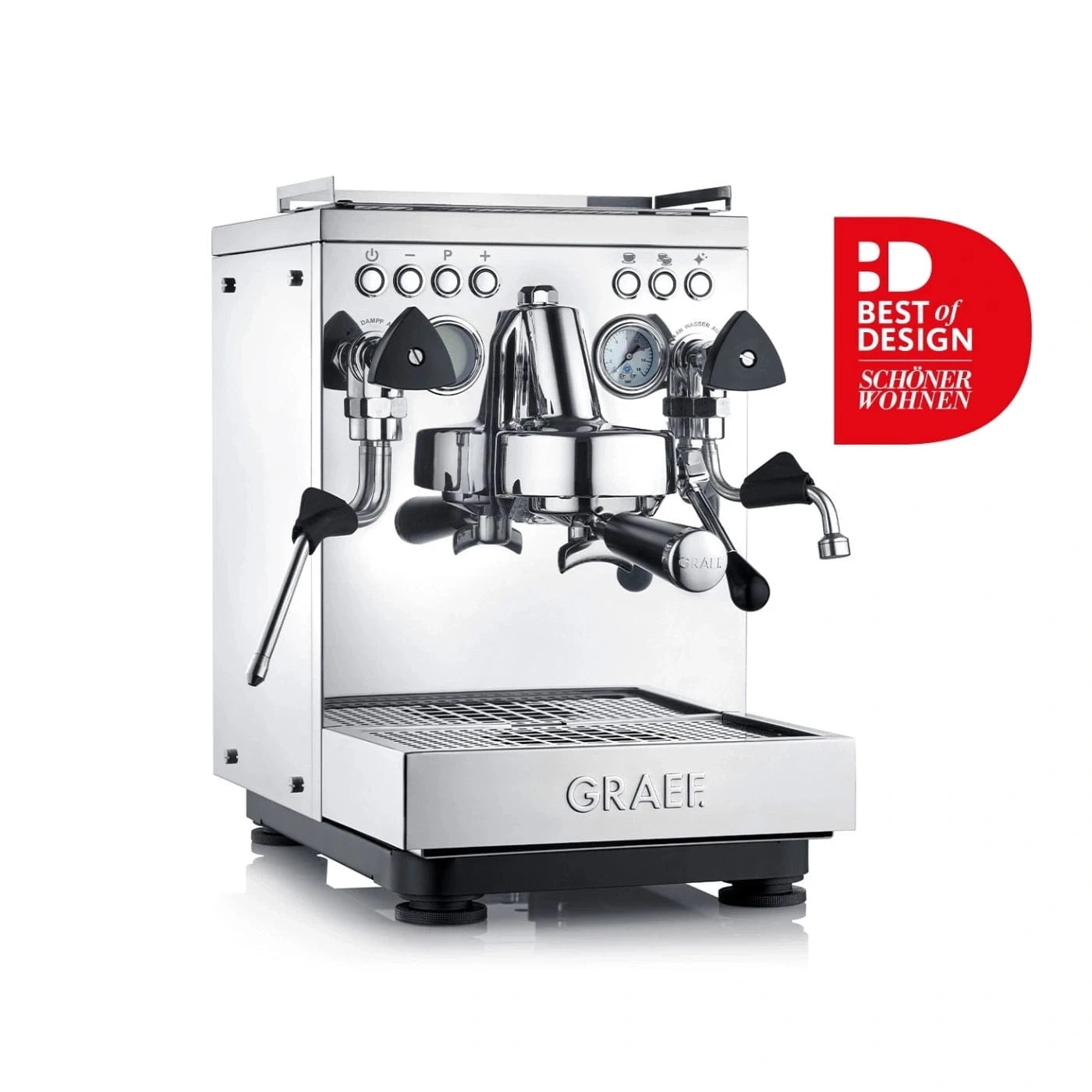 GRAEF Estessa - Duo Thermoblock Chrom Druckprofile Espressomaschinen GRAEF - Rheinland.Coffee