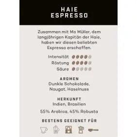 Haie Espresso - Kölner Kaffeemanufaktur Kaffee Kölner Kaffeemanufaktur - Rheinland.Coffee