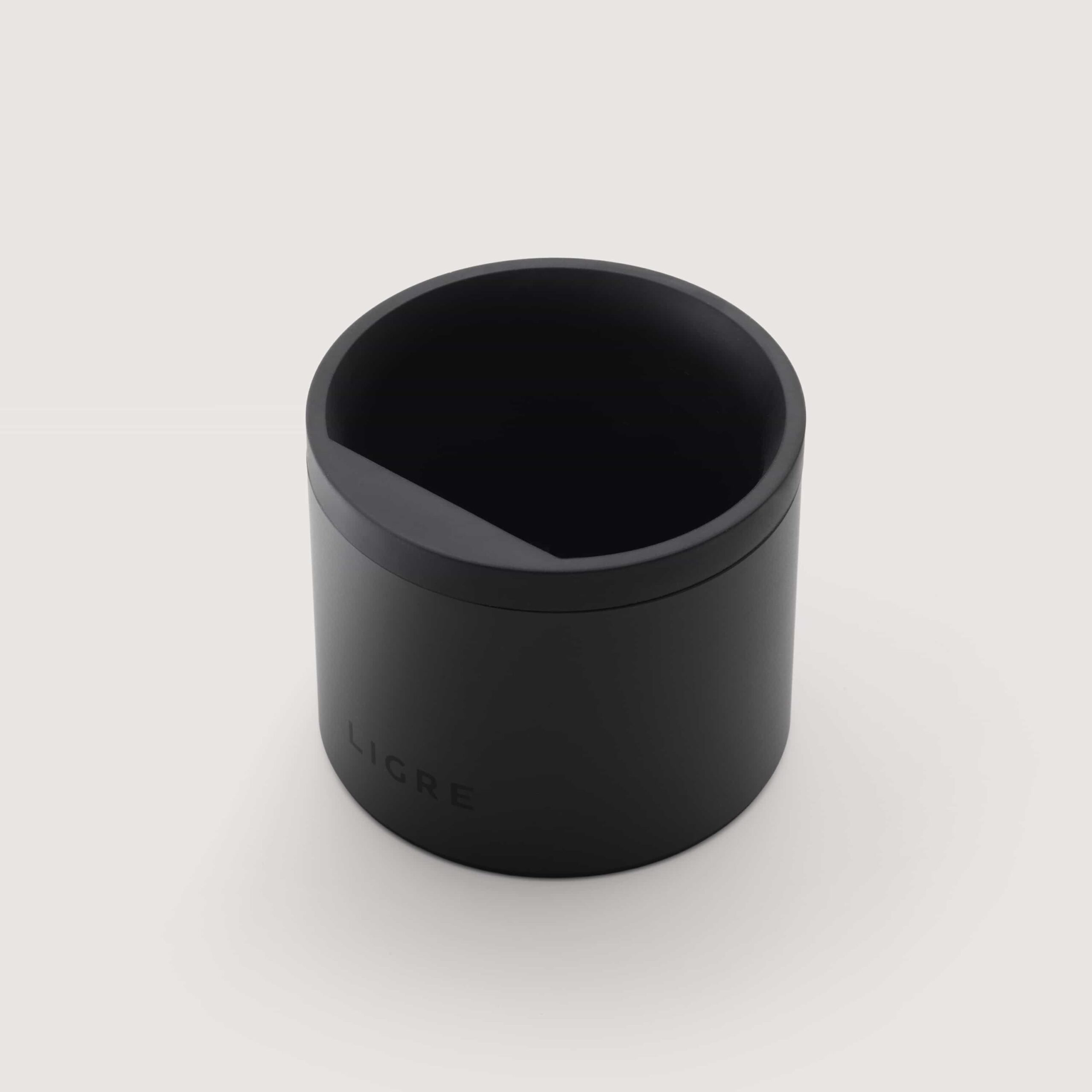 LIGRE Knockbox black-mat von oben mit Abschlagstange