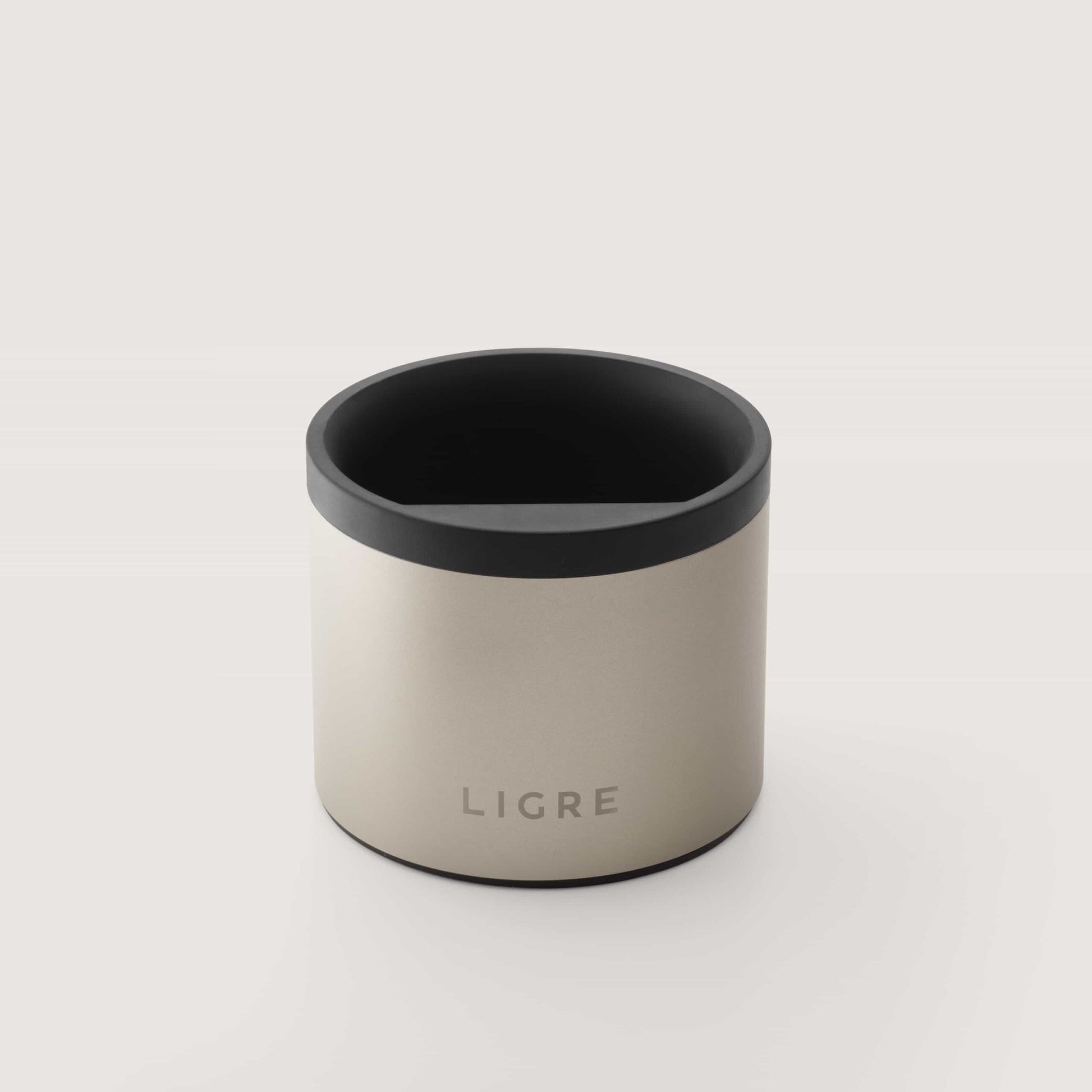 LIGRE Knockbox Abschlagbehälter in silver-beige