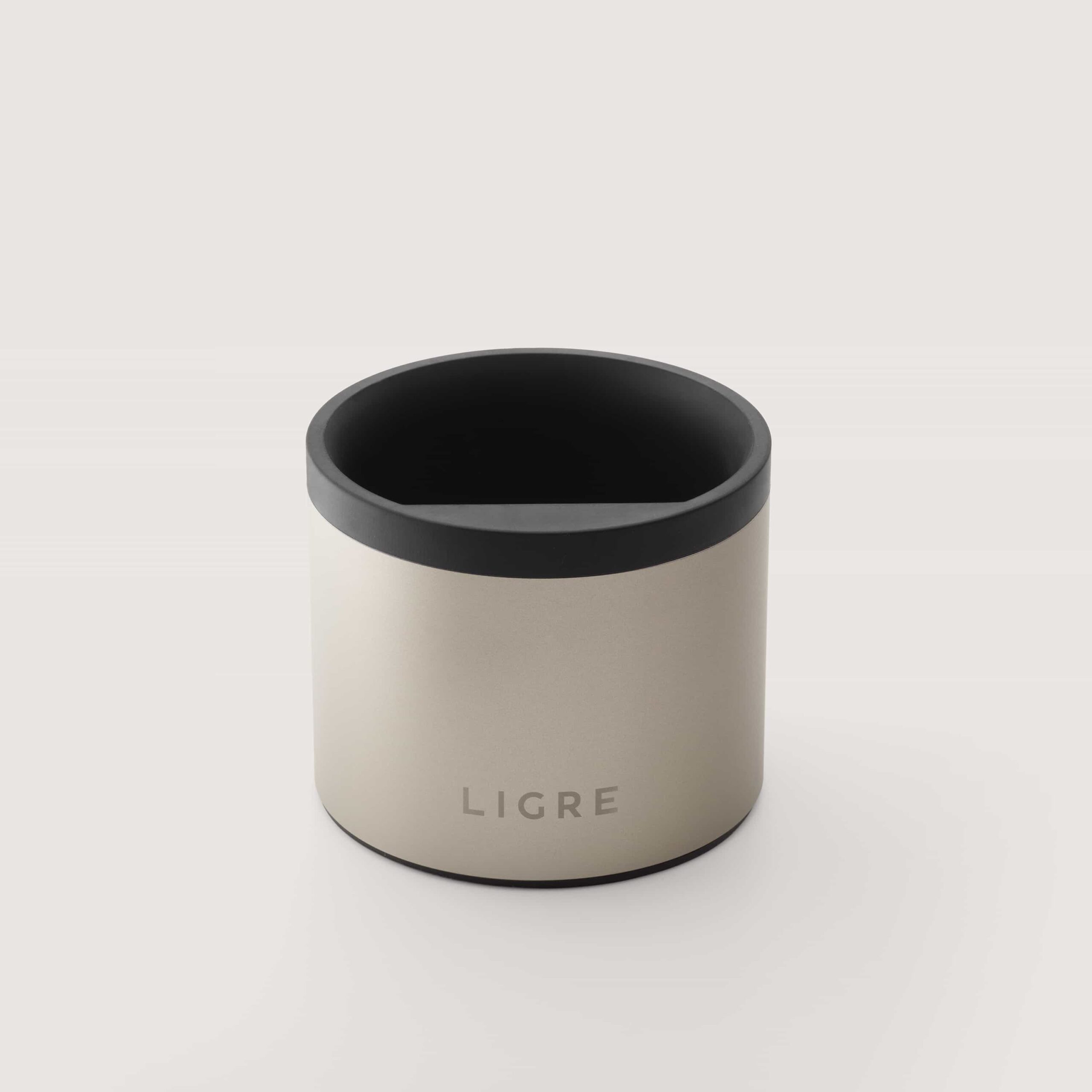 LIGRE Knockbox Abschlagbehälter in silver-beige