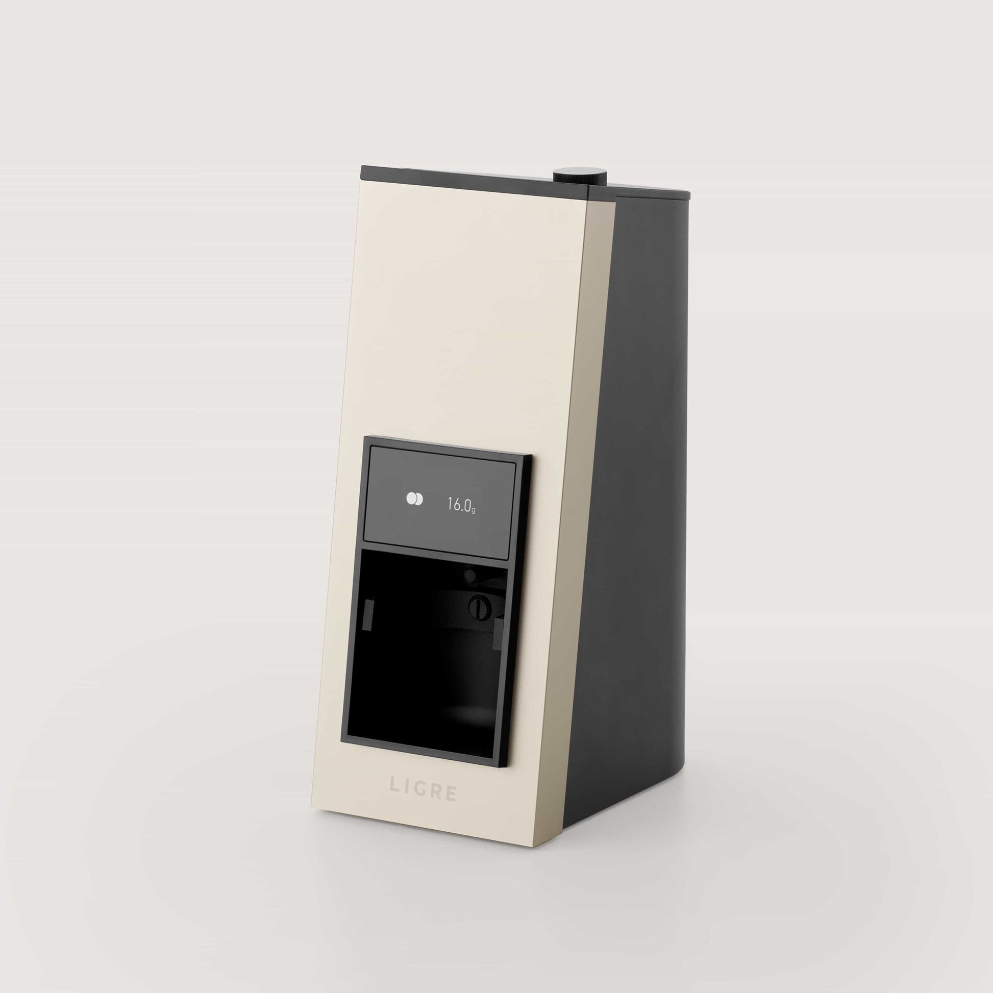 LIGRE siji in silver-beige schräg von vorn mit Touchdisplay