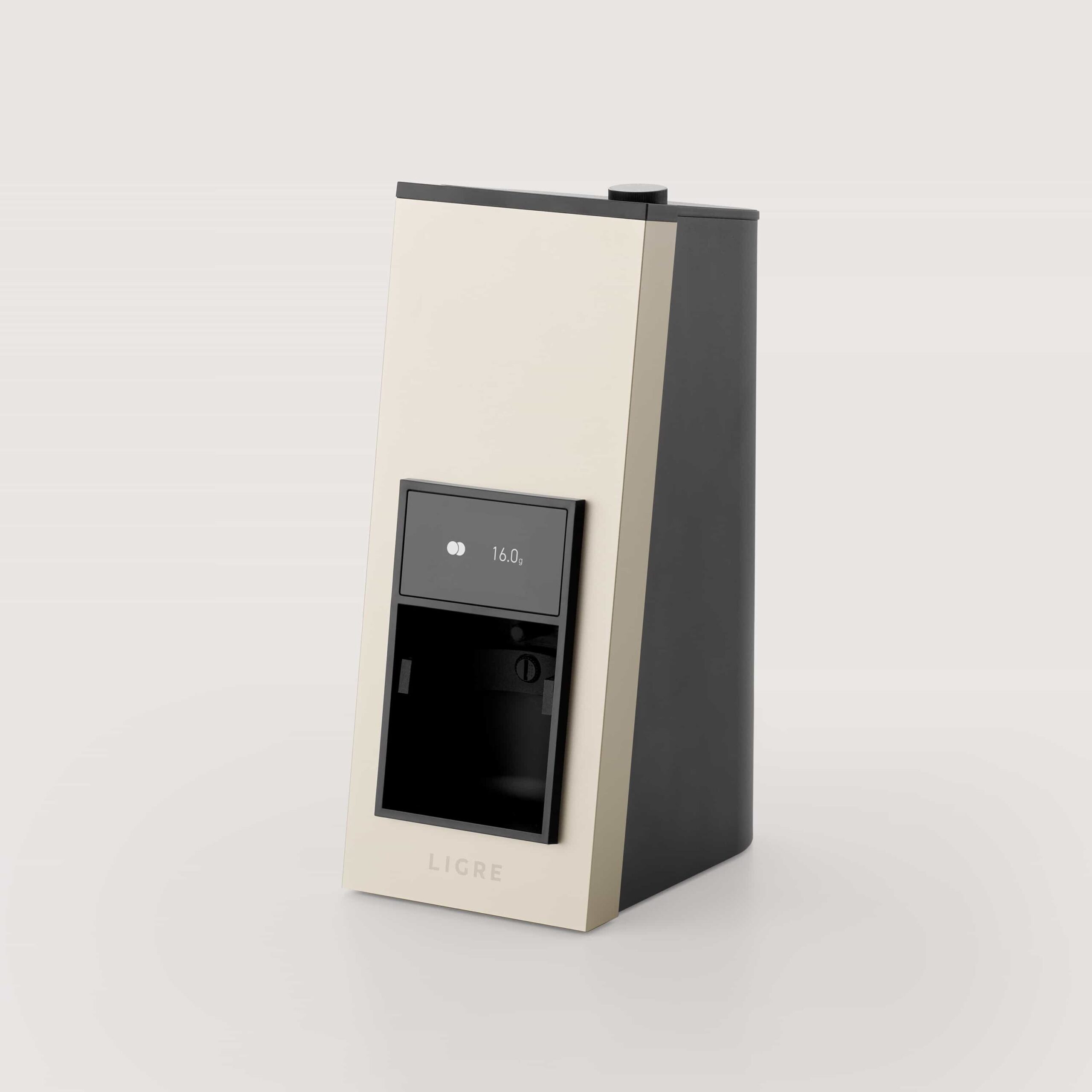 LIGRE siji in silver-beige schräg von vorn mit Touchdisplay
