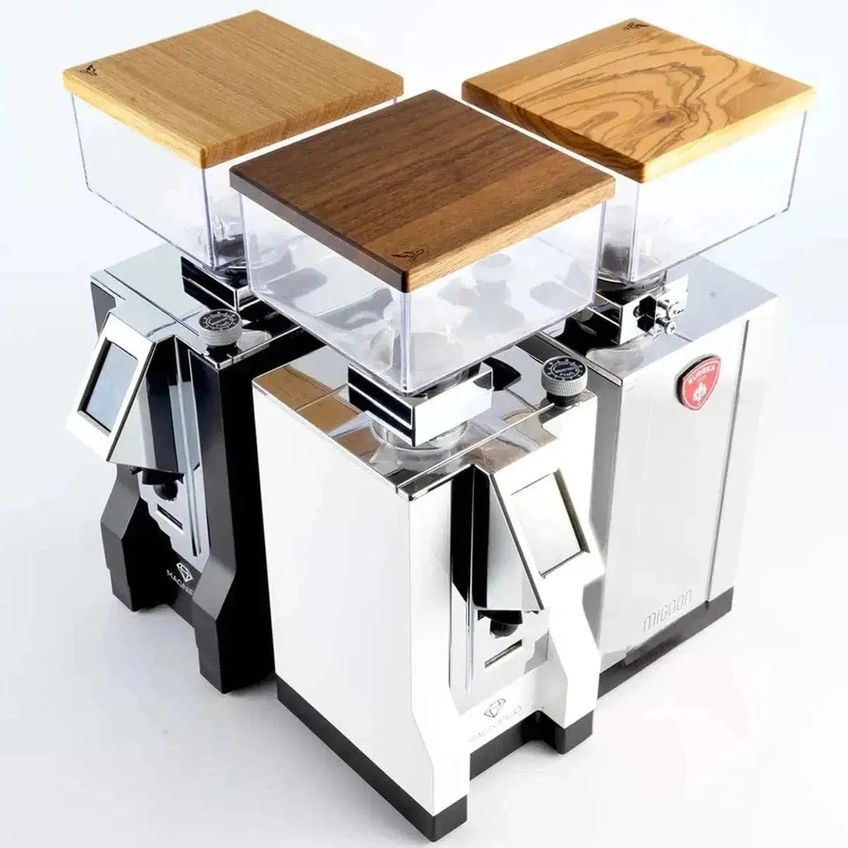 Brewspire Deckel für Eureka Mignon Nussholz Eichenholz Olivenholz Holzapplikationen Brewspire - Rheinland.Coffee