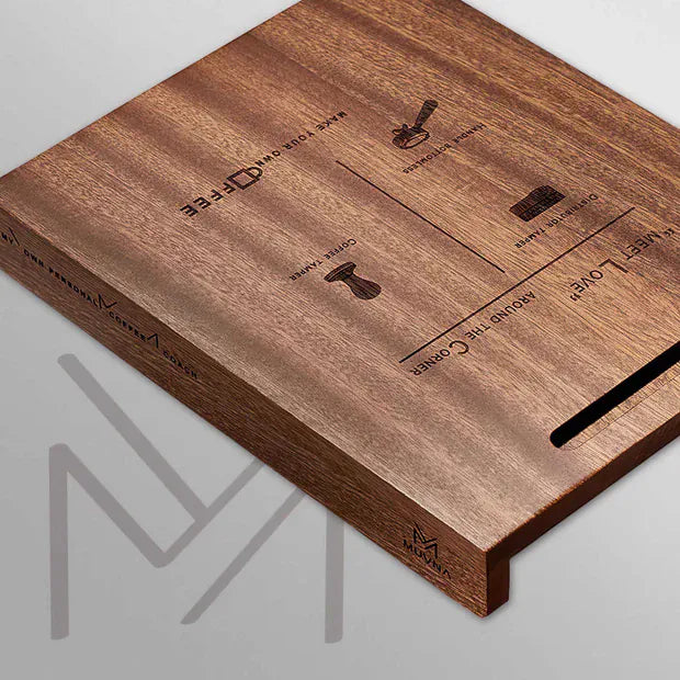 Lastforest Tampermatte & Waagenbasis aus Walnussholz – Das ultrastabile Fundament für dein Espresso-Handwerk Lastaforest Tamper Matte Rheinland Coffee
