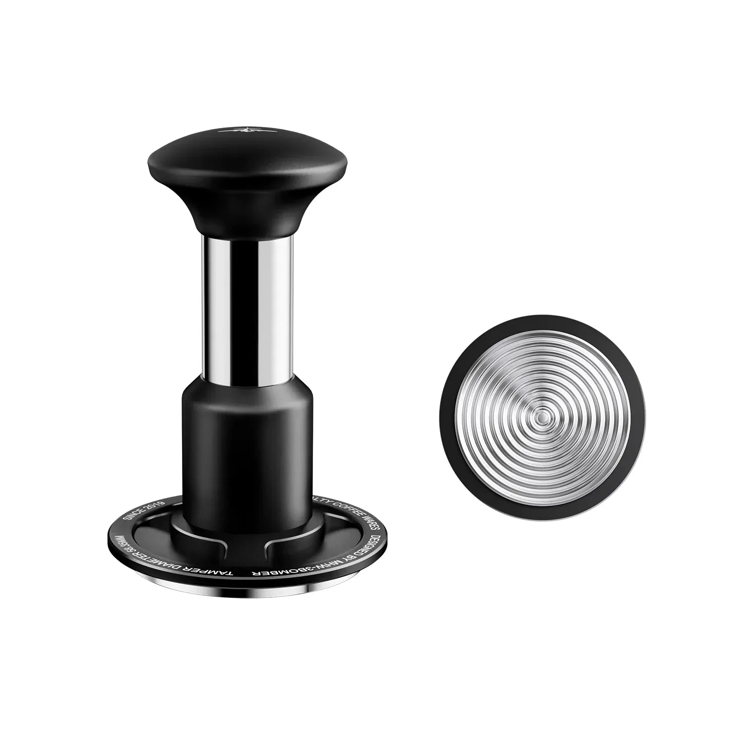 MHW-3BOMBER Knight Impact Tamper 58,35 mm – Präzision auf Knopfdruck Tamper WPM - Rheinland.Coffee