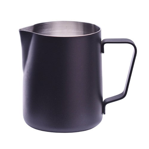 Milchkännchen mit Pulverbeschichtung Black 350 ml / 12 oz Milchkännchen JoeFrex    - Rheinland.Coffee