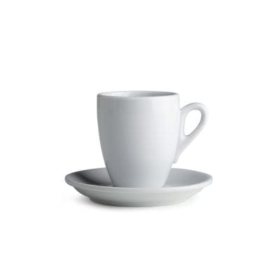 Espresso Doppio Tasse und Untertasse Weiß Serie Palermo von Nuova Point 120ml Espressino Espressotasse Nuova Point - Rheinland.Coffee