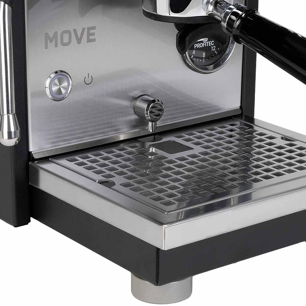Tropfschale der Profitec MOVE 2.0 aus der Nähe