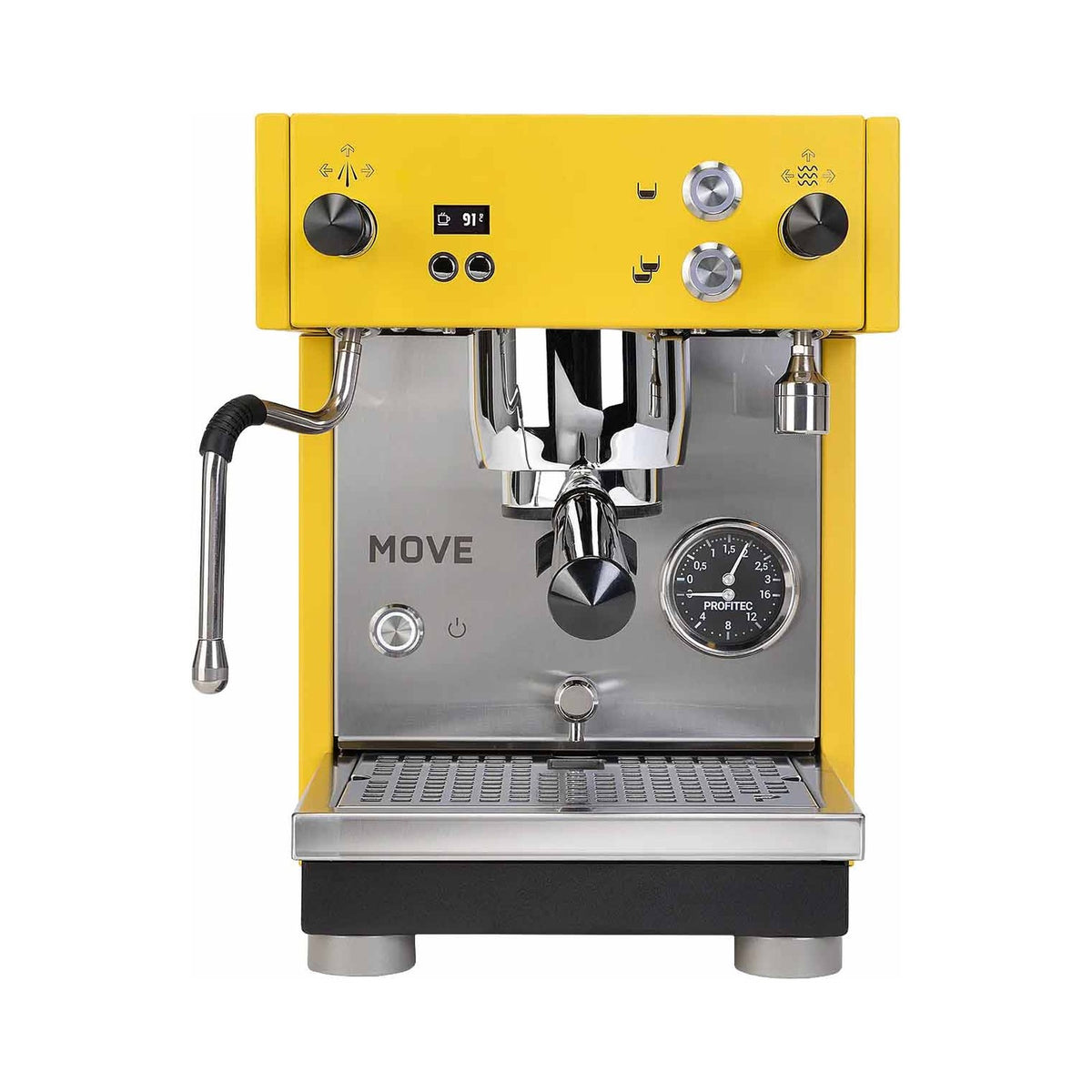 Profitec MOVE 2.0 in Gelb von vorn