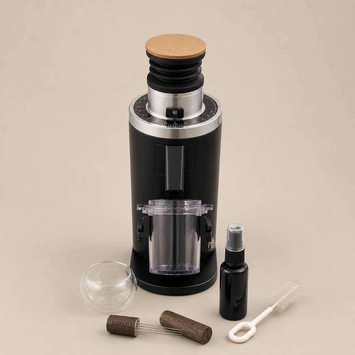 ROASTLY DF54 Red Ti Gen 4 Single Dose Mühle Schwarz – Bild 5