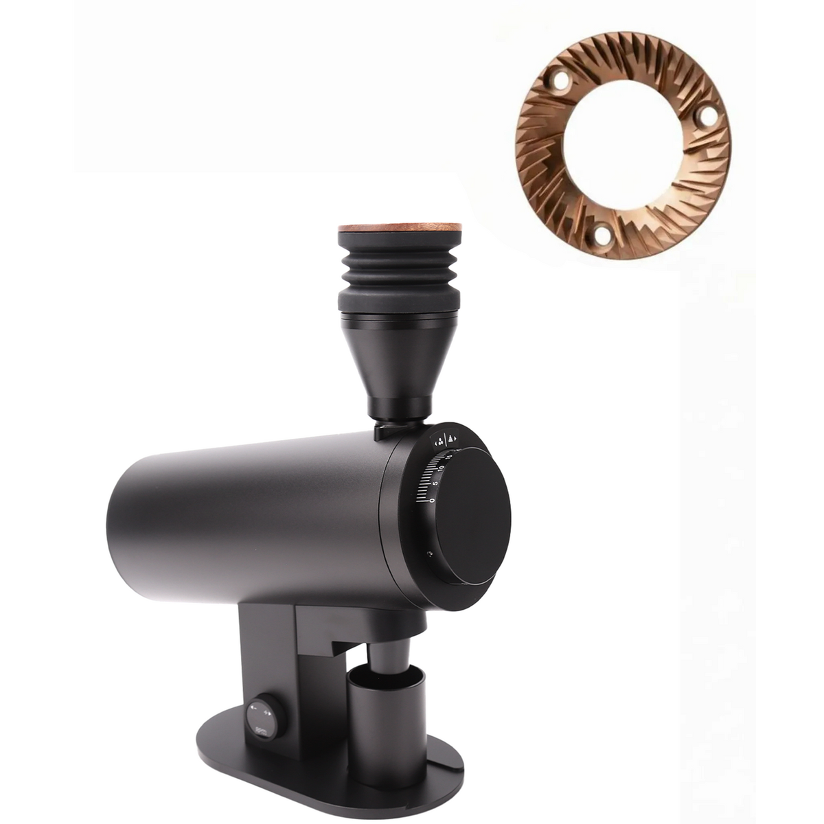 ROASTLY DF83V Red Ti Single Dose Mühle Schwarz – Bild 1