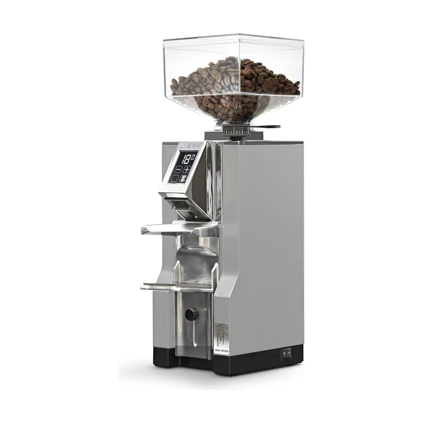 Eureka Mignon LIBRA - Grind by weight mit Waage Kaffeemühlen Eureka Chrom / inox   - Rheinland.Coffee