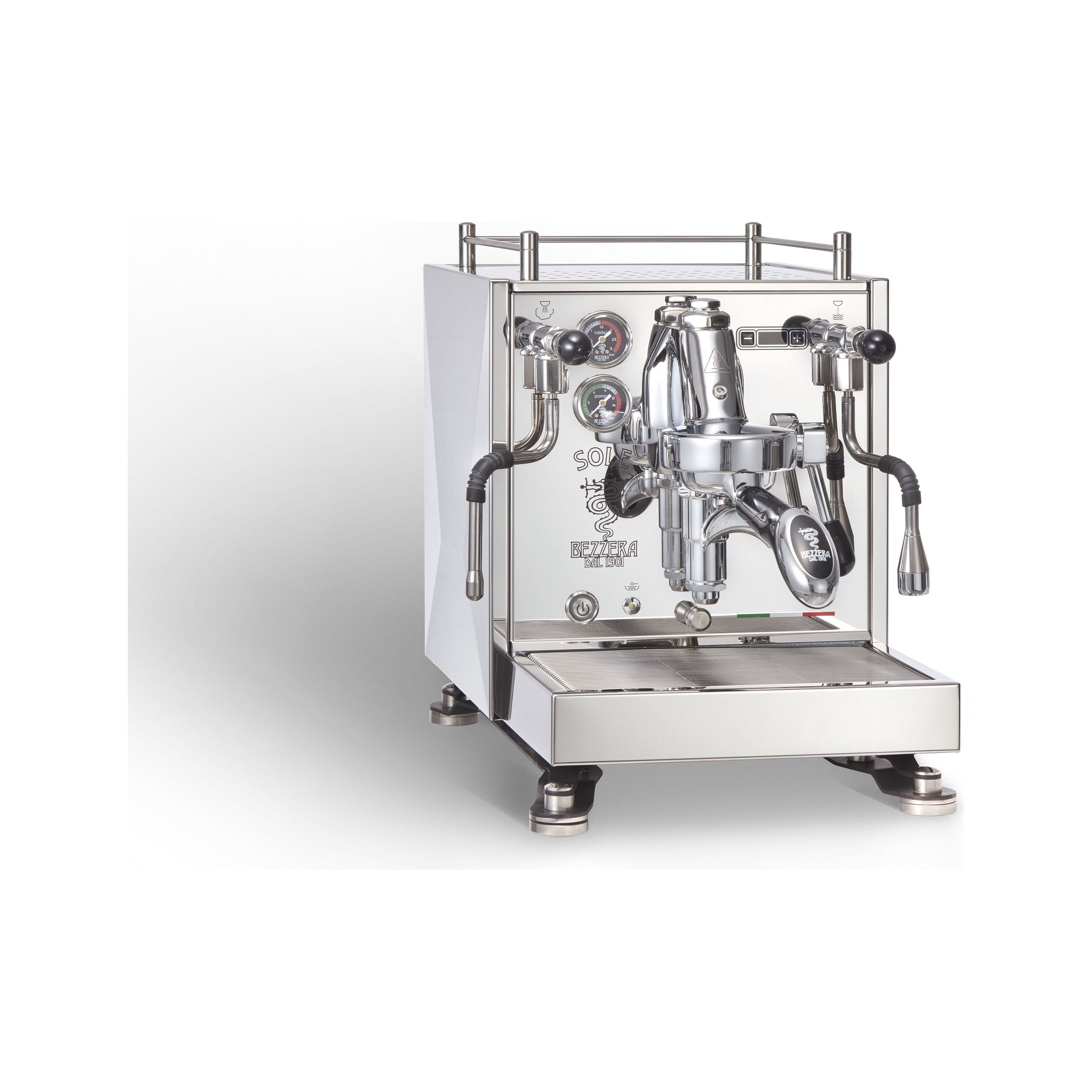 Bezzera Sole TOP MN PID - Zweikreiser mit Rotationspumpe - Mitica-Nachfolgerin Espressomaschinen Bezzera Chrom / Inox   - Rheinland.Coffee