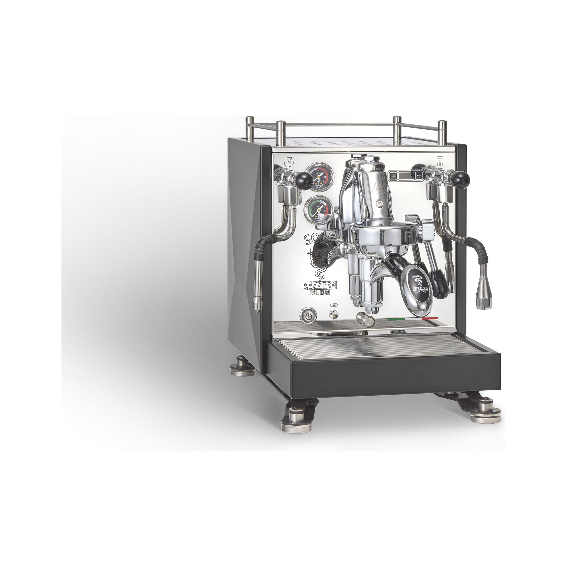 Bezzera Sole TOP MN PID - Zweikreiser mit Rotationspumpe - Mitica-Nachfolgerin Espressomaschinen Bezzera Schwarz   - Rheinland.Coffee