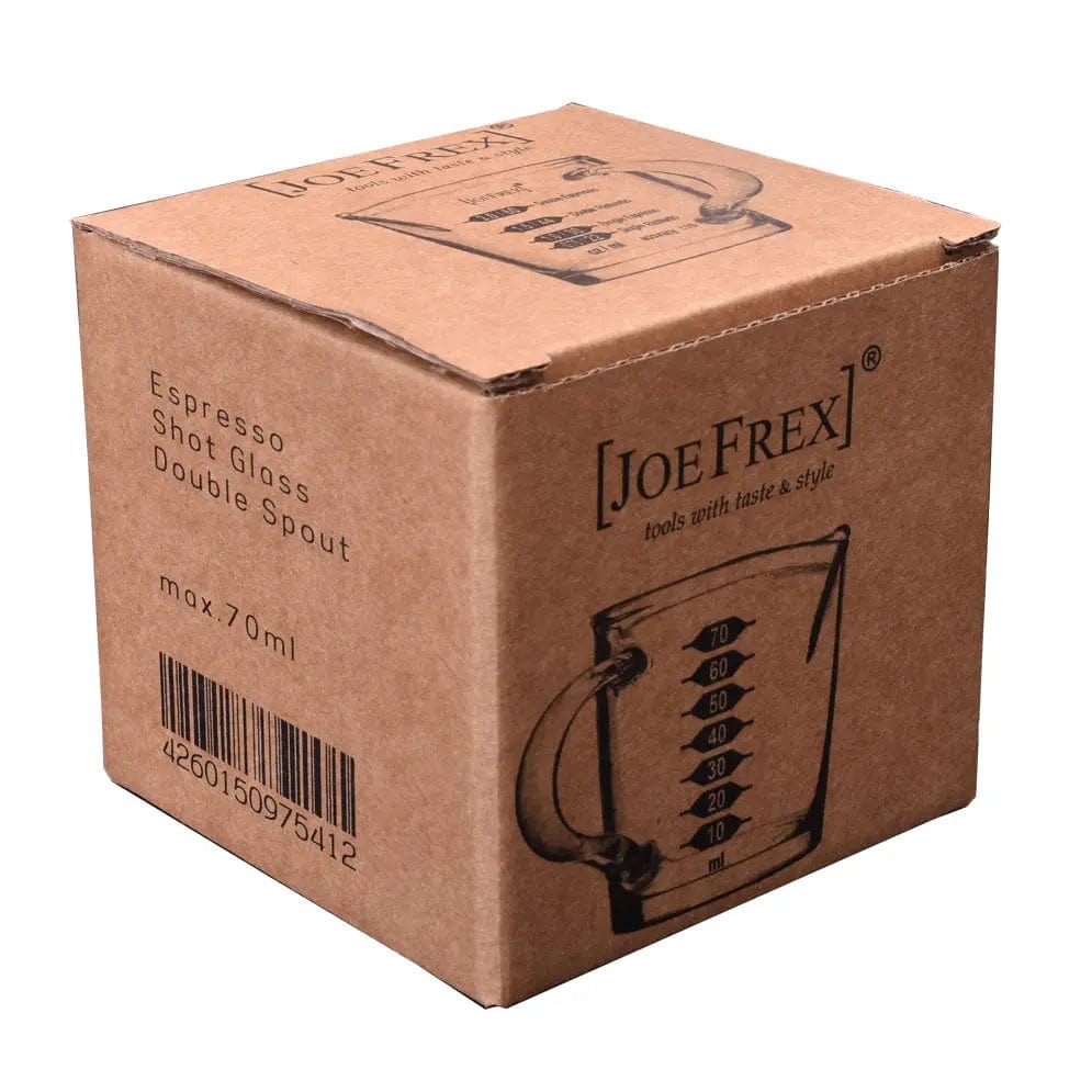Espresso Shotglas Doppel-Auslauf - für Doppio Dosierbecher JoeFrex - Rheinland.Coffee