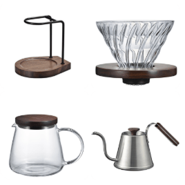 Hario V60 Walnuss Bundle Handfilter Hario - Rheinland.Coffee
