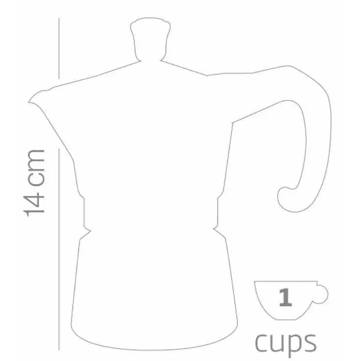 Miss Moka Prestige - Mokkakanne - Aluminium 6 Tassen Mokkakanne Forever - Rheinland.Coffee