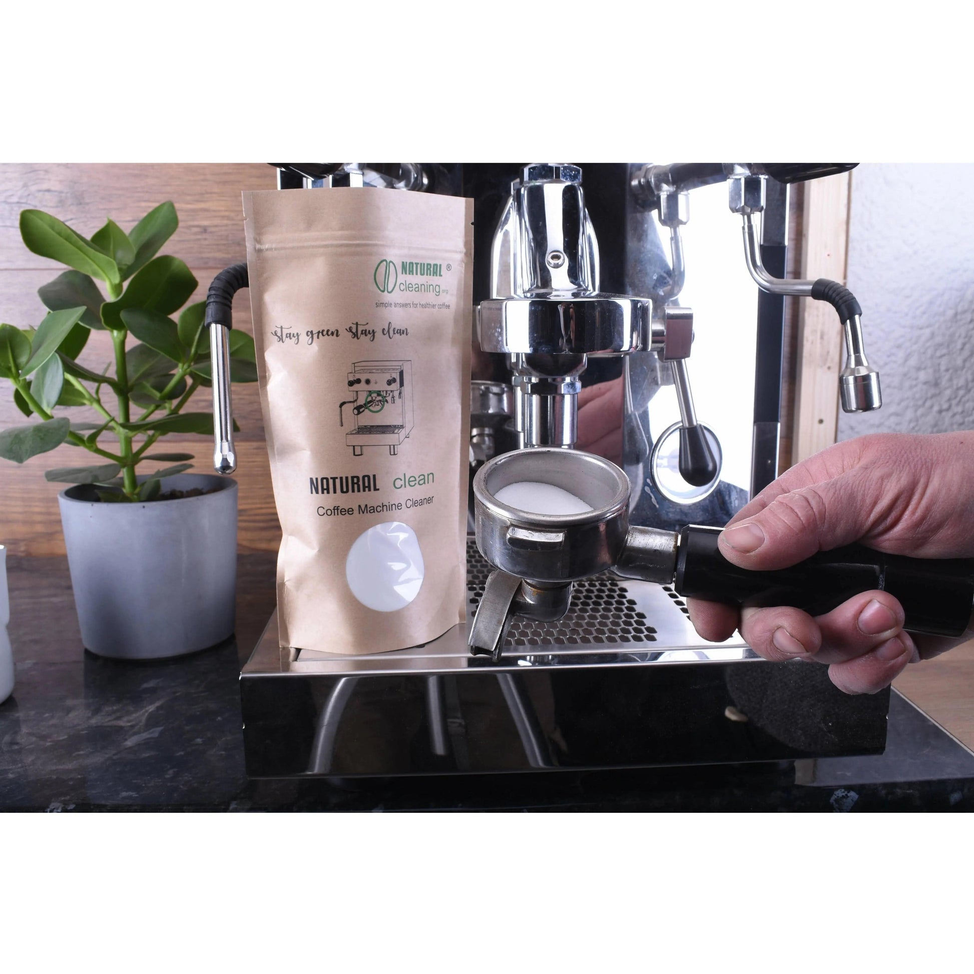 NATURAL clean 500g Kaffeemaschinen Reiniger aus Naturprodukten Blindsiebreinigung Reiniger und Entkalker JoeFrex - Rheinland.Coffee