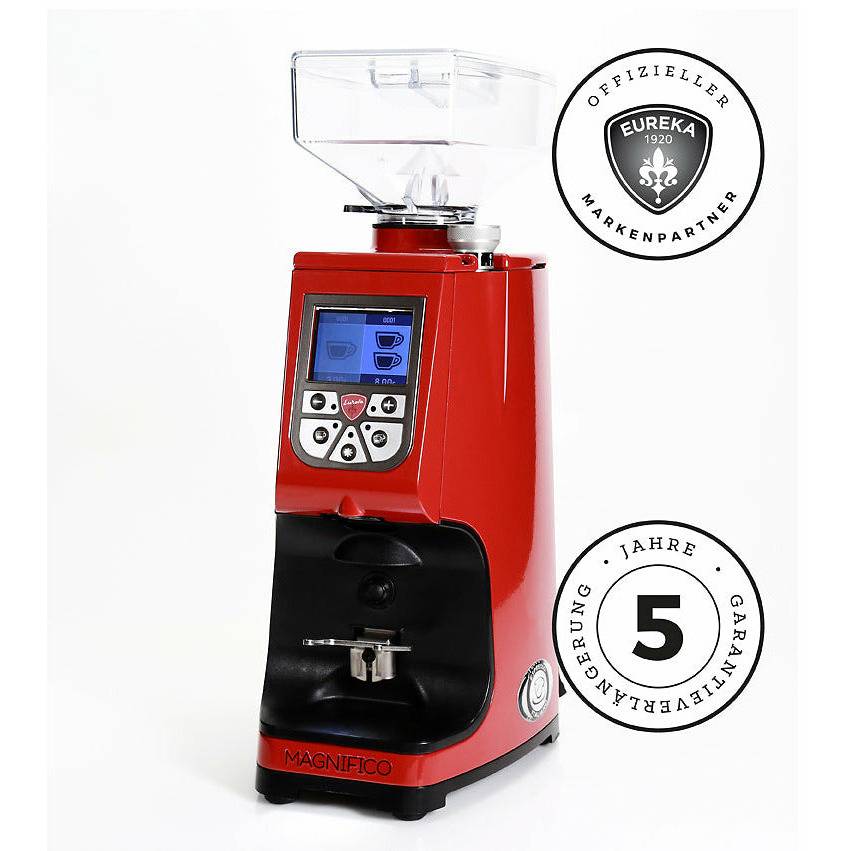 Eureka Atom Magnifico - Ferrari-Rot - Diamond Steel Kaffeemühlen Eureka Rot   - Rheinland.Coffee