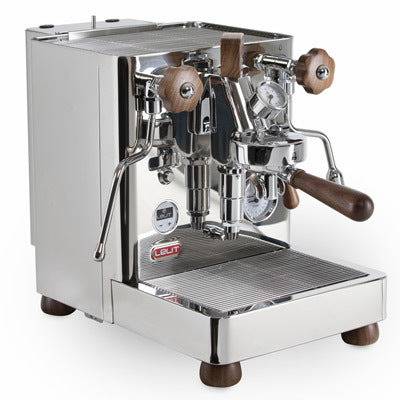 Lelit Bianca Espressomaschine – Edelstahl, Doppelmanometer, Holzdetails Espressomaschinen Lelit Chrom / Inox - Rheinland.Coffee