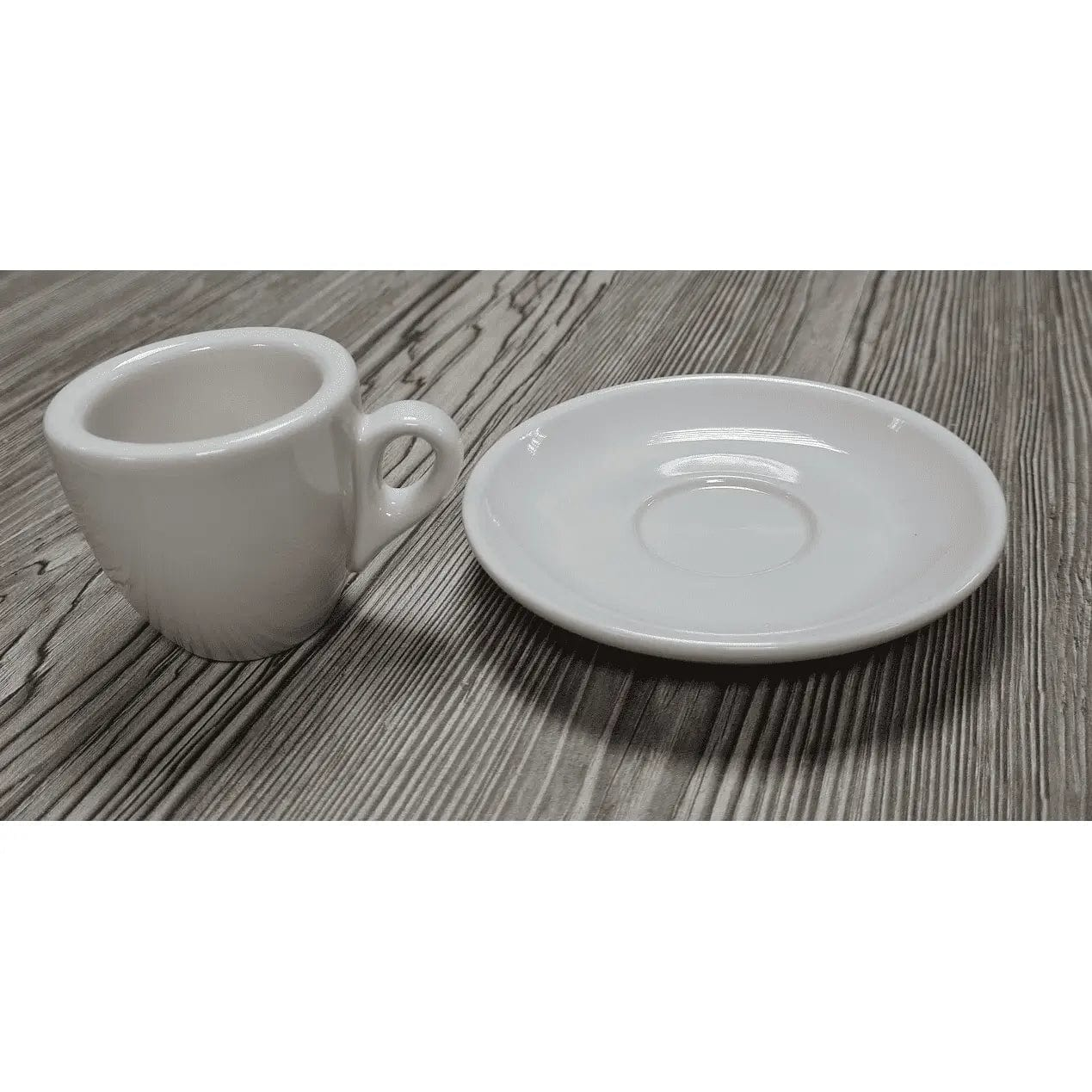 Espresso Tasse und Untertasse Weiß Serie Palermo von Nuova Point 56 ml Espressotasse Nuova Point - Rheinland.Coffee