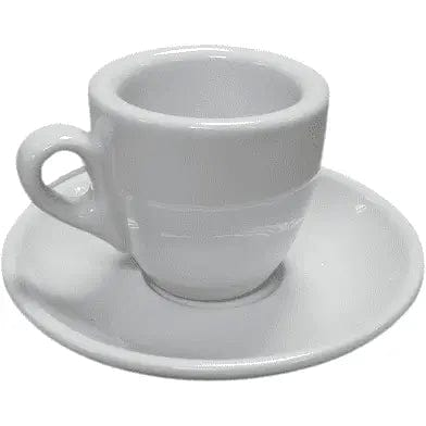Espresso Tasse und Untertasse Weiß Serie Palermo von Nuova Point 56 ml Espressotasse Nuova Point - Rheinland.Coffee