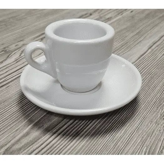 Espresso Tasse und Untertasse Weiß Serie Palermo von Nuova Point 56 ml Espressotasse Nuova Point - Rheinland.Coffee
