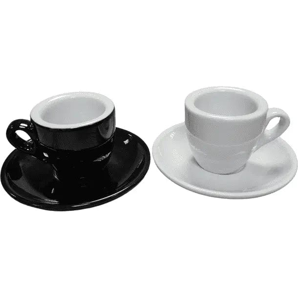 Espresso Tasse und Untertasse Schwarz Serie Palermo von Nuova Point 56 ml Espressotasse Nuova Point - Rheinland.Coffee