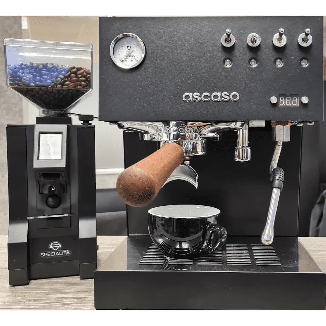 Cappuccino Tasse und Untertasse Schwarz Serie Palermo von Nuova Point 200 ml Cappuccinotasse Nuova Point - Rheinland.Coffee