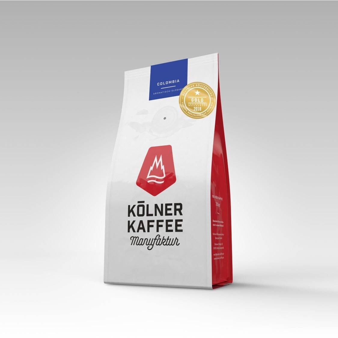 Colombia Kaffeebohnen - Kölner Kaffeemanufaktur Kaffee Kölner Kaffeemanufaktur Ganze Bohnen 250 Gramm  - Rheinland.Coffee