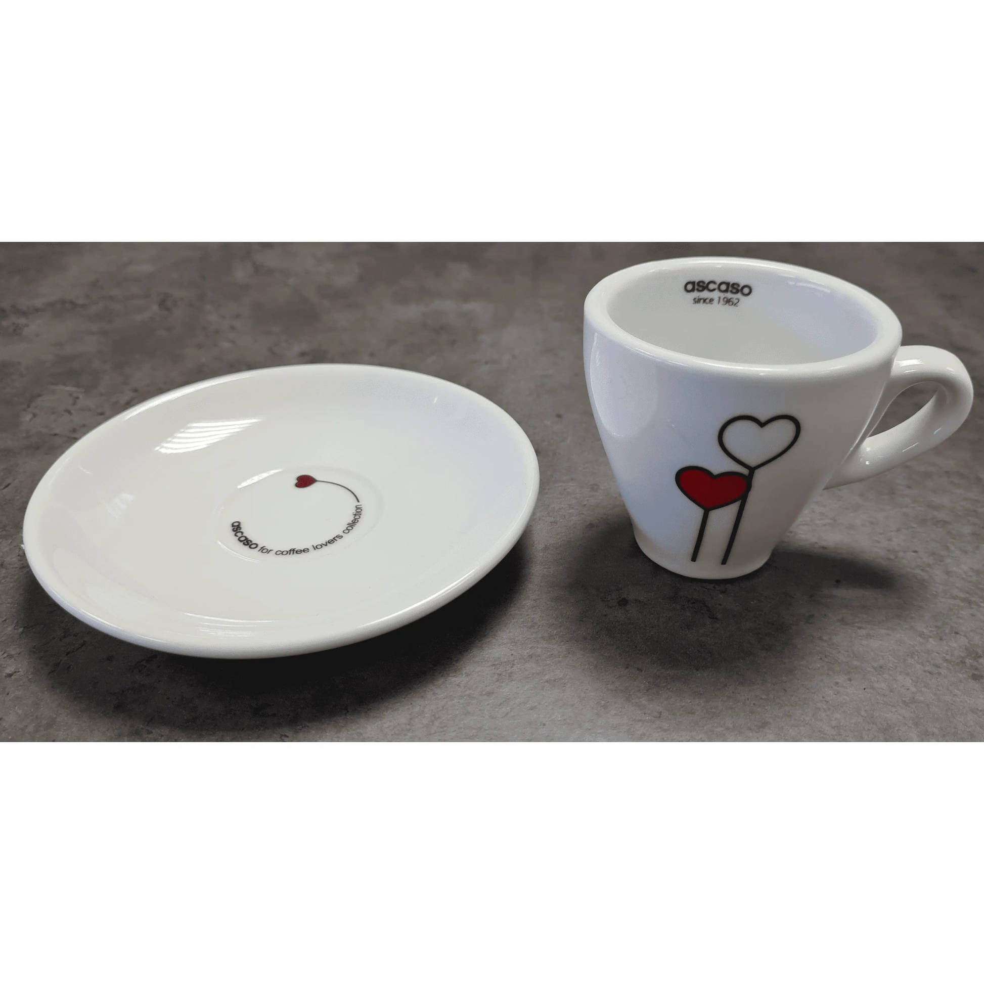 Ascaso "Love-Herz" Espresso Tasse Weiß Ascaso - Rheinland.Coffee