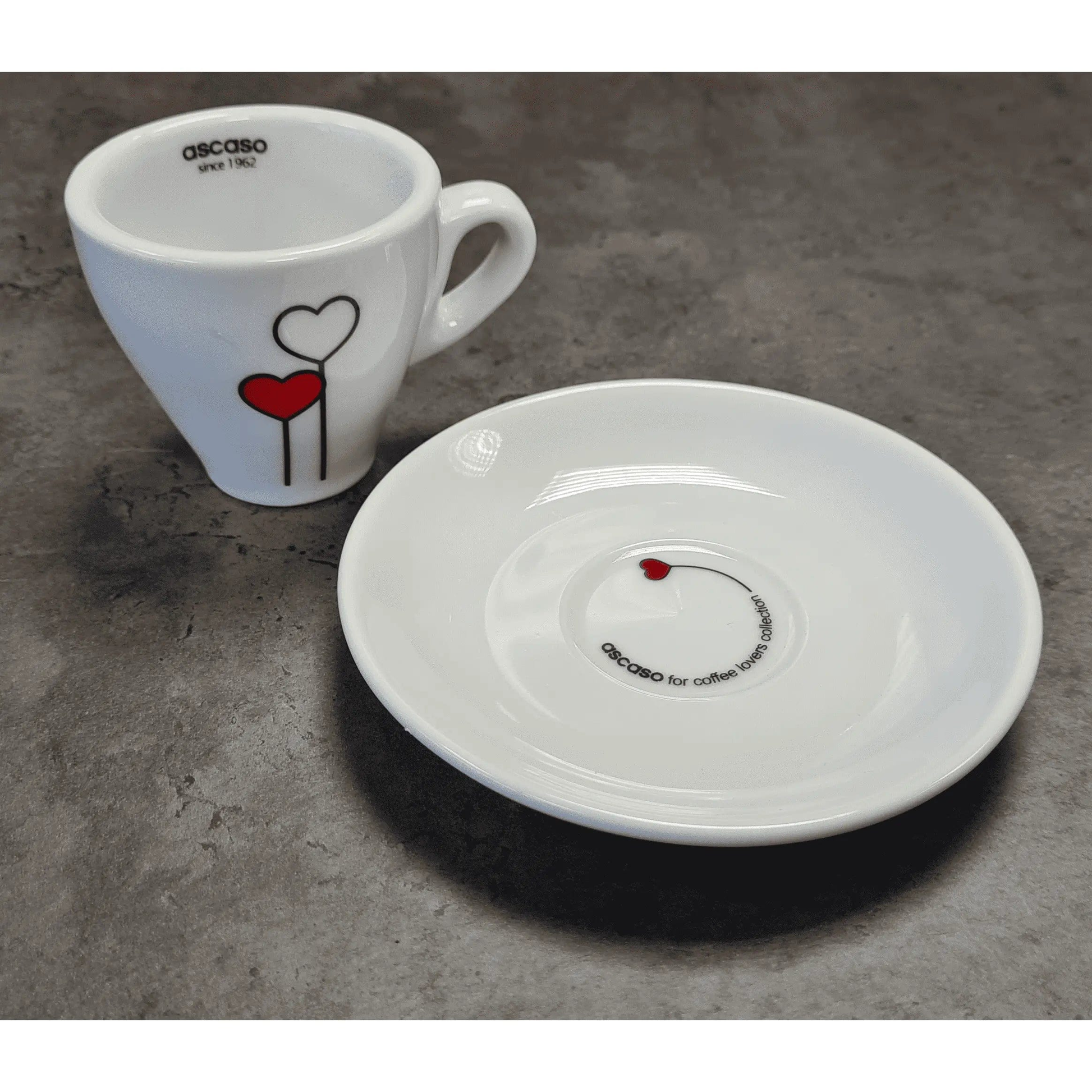 Ascaso "Love-Herz" Espresso Tasse Weiß Ascaso - Rheinland.Coffee
