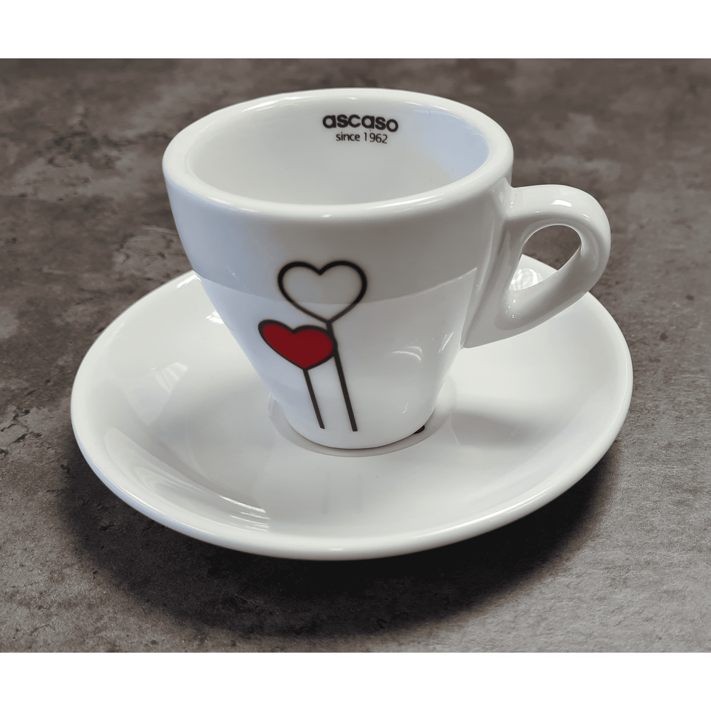 Ascaso "Love-Herz" Espresso Tasse Weiß  Ascaso    - Rheinland.Coffee