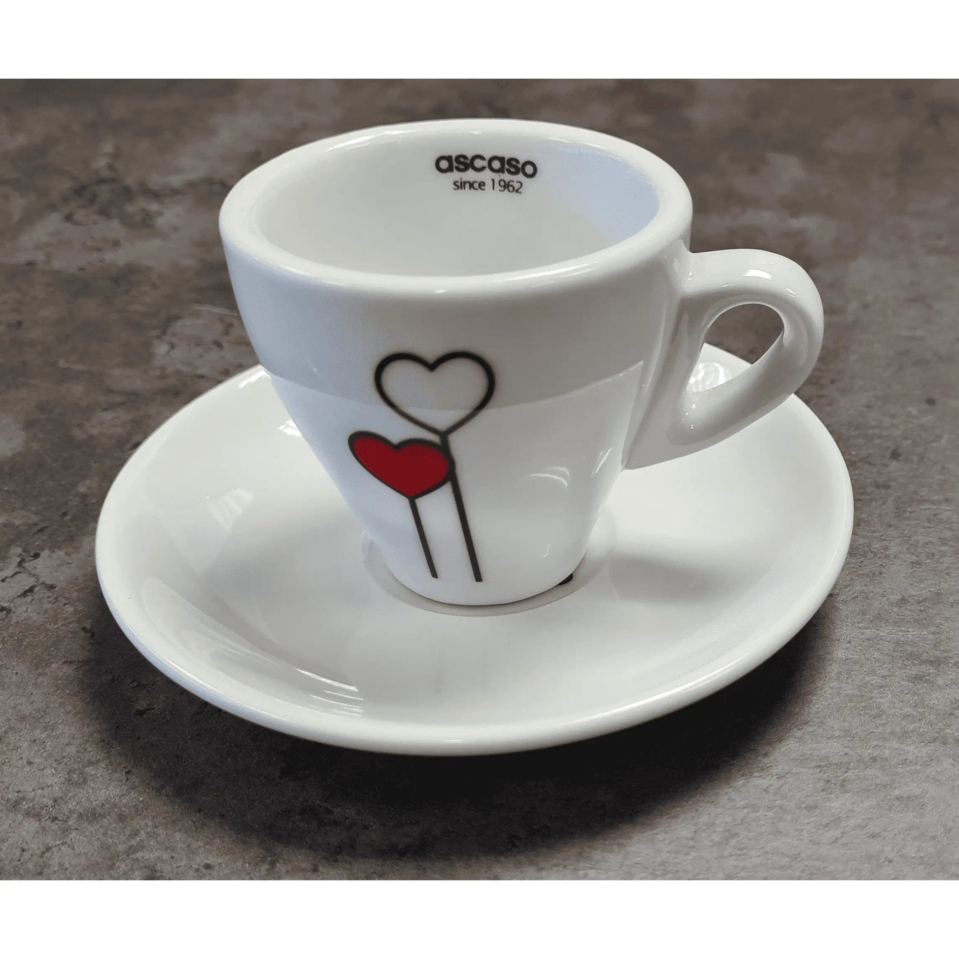 Ascaso "Love-Herz" Espresso Tasse Weiß Ascaso - Rheinland.Coffee