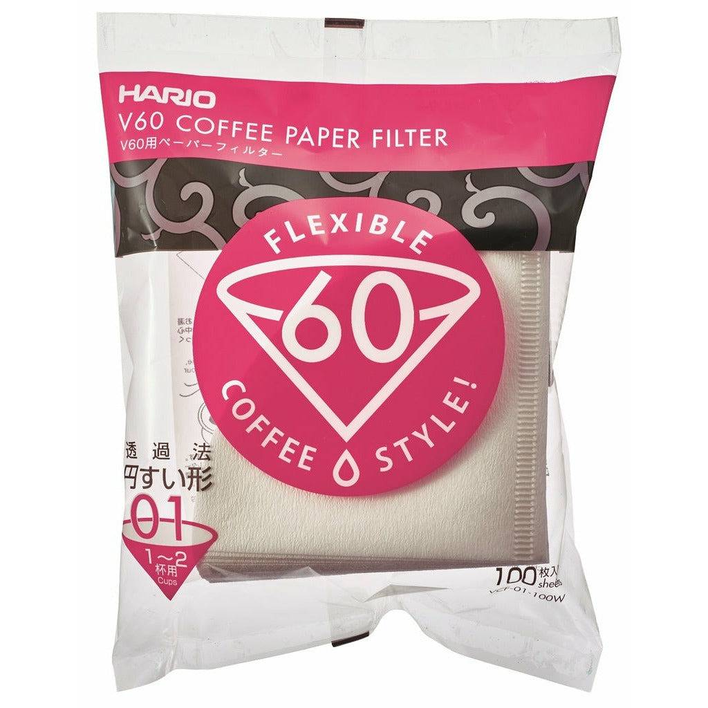 Hario Papierfilter für V60 01 Handfilter - 100 Stück  Hario Default Title   - Rheinland.Coffee